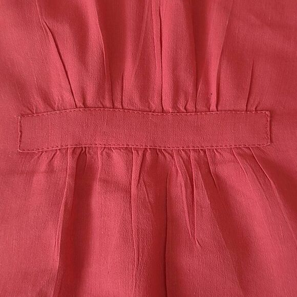 Eileen Fisher Womens Coral Linen Blend Blouse Size Petite Small - Picture 10 of 12